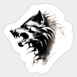 Wild Wolf Sticker